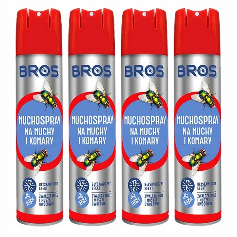 Bros Manypray na Muchy a Komary 4 x 400 ml